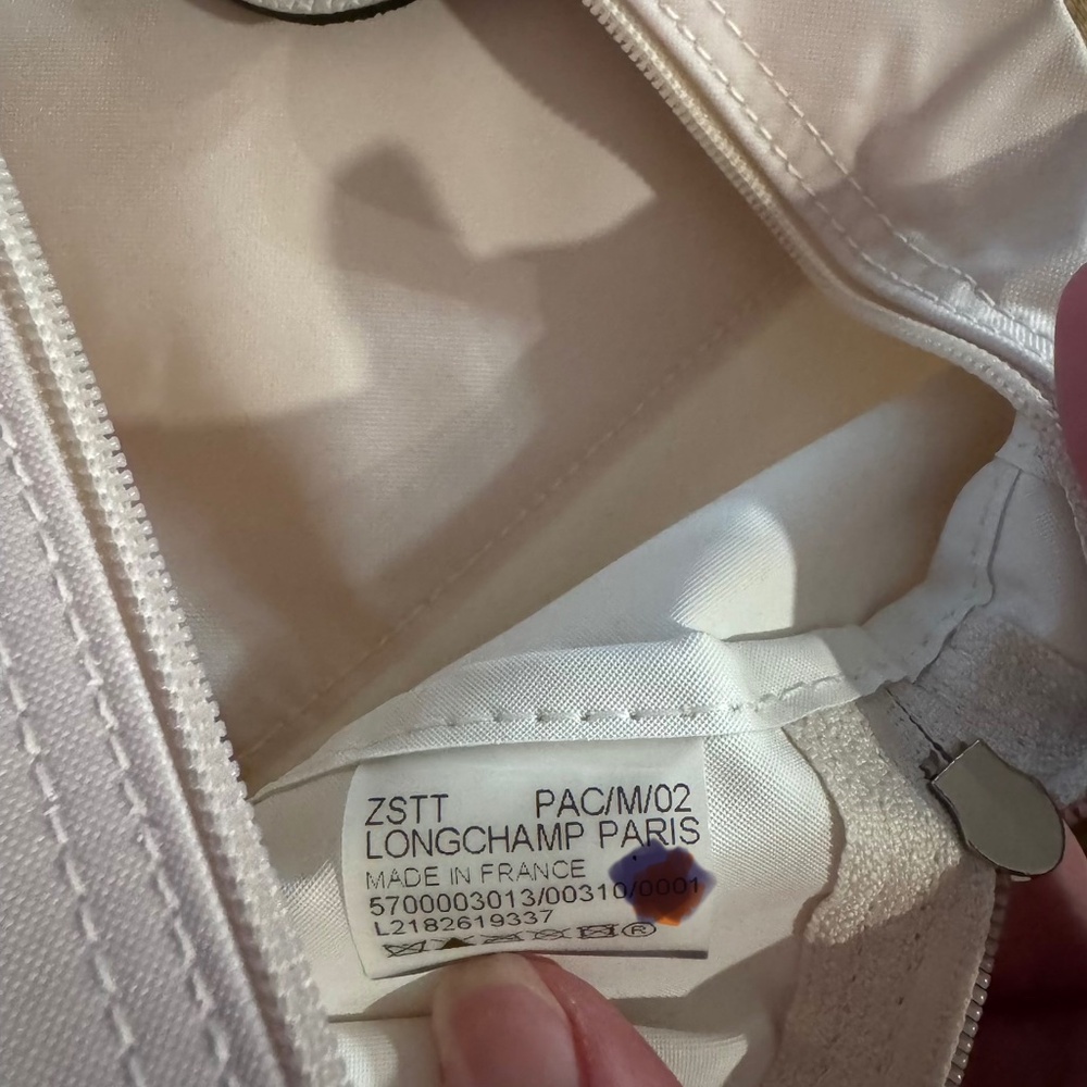 Longchamp La Pilage Tote- beige embroidered logo - Picture 8 of 8